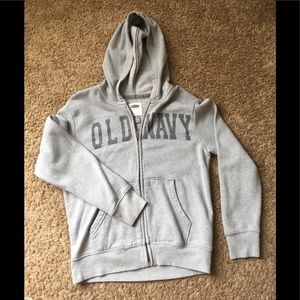 Boys size M (7/8) grey hoodie - EUC